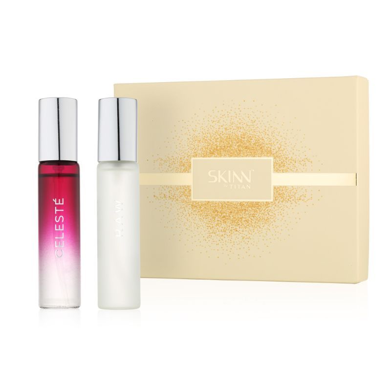 Skinn By Titan Raw And Celeste Women Gift Pack Eau De Parfum (40ml)